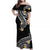 Hawaii Matching Dress and Hawaiian Shirt Black Polynesian Line Style LT9 - Polynesian Pride