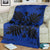 Hawaiian Quilt Maui Plant And Hibiscus Premium Blanket - Black Blue - AH - Polynesian Pride