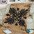 Hawaiian Quilt Maui Plant And Hibiscus Premium Blanket - Black Gold - AH - Polynesian Pride