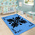 Hawaiian Quilt Maui Plant And Hibiscus Pattern Area Rug - Black Pastel - AH - Polynesian Pride