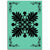 Hawaiian Quilt Maui Plant And Hibiscus Pattern Area Rug - Black Seafoarm - AH Black - Polynesian Pride