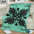 Hawaiian Quilt Maui Plant And Hibiscus Premium Blanket - Black Seafoarm - AH - Polynesian Pride