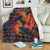 Hawaii Couple Shark Hibiscus Polynesian Premium Blanket - Mina Style - AH - Polynesian Pride