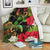 Hawaii Couple Turtle Hibiscus Tropical Valentine Premium Blanket - Levi Style - AH - Polynesian Pride