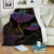 Hawaii Manta Ray Hibiscus Premium Blanket - Glitter Style - AH - Polynesian Pride