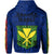 Polynesian Kanaka Flag Kanaka Maoli Hawaii Zip Hoodie Blue - Polynesian Pride