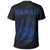 Hawaii Kakau Coat of Arms T Shirt Blue - Polynesian Pride