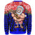 Christmas Sweatshirt 03 - Santa Claus Playing The Ukulele - Polynesian Pride