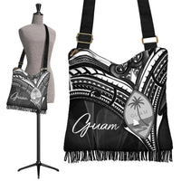 Guam Boho Handbag - Cross Style Boho Handbag One Size Black - Polynesian Pride