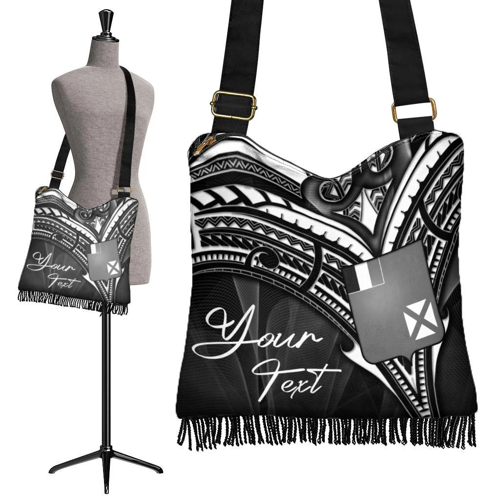 Wallis and Futuna Custom Personalised Boho Handbag - Cross Style One Style One Size Reggae - Polynesian Pride