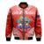 (Custom Personalised) Toa Samoa Polynesian Rugby Bomber Jacket Samoan Flag Red Color LT9 Unisex Red - Polynesian Pride