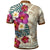 Papua New Guinea Polo Shirt The Tropical Plumeria Flower Style - Polynesian Pride