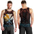 Hawaiian - Kanaka Shark Men's Tank Top - Bubbles Style - AH Brown - Polynesian Pride