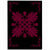 Hawaiian Quilt Maui Plant And Hibiscus Pattern Area Rug - Burgundy Black - AH Burgundy - Polynesian Pride