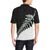 Maori Fern Black and White Polo T Shirts - Polynesian Pride