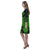 Polynesian Rhea Loose Round Neck Dress - Black Turtle Green - Polynesian Pride