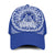 Tupou Tonga College Classic Cap Tongan Ngatu Pattern Ver.02 LT14 Classic Cap Universal Fit Blue - Polynesian Pride