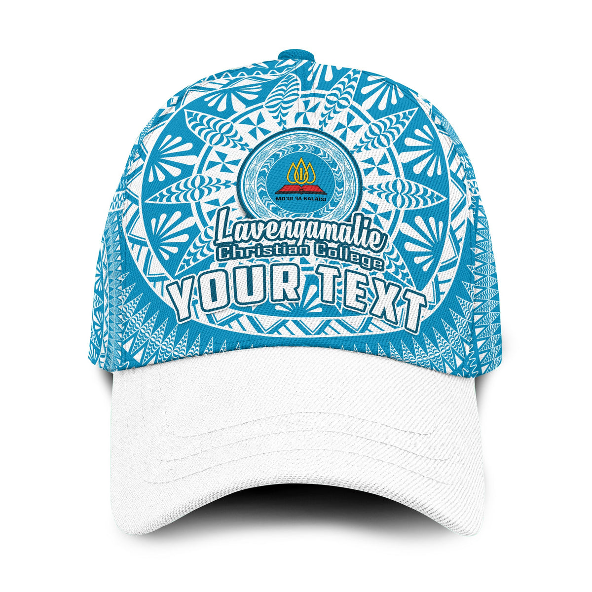 (Custom Personalised) Lavengamalie Tonga College Classic Cap Class Of Year Tongan Ngatu Pattern Ver.03 LT14 Classic Cap Universal Fit Blue - Polynesian Pride