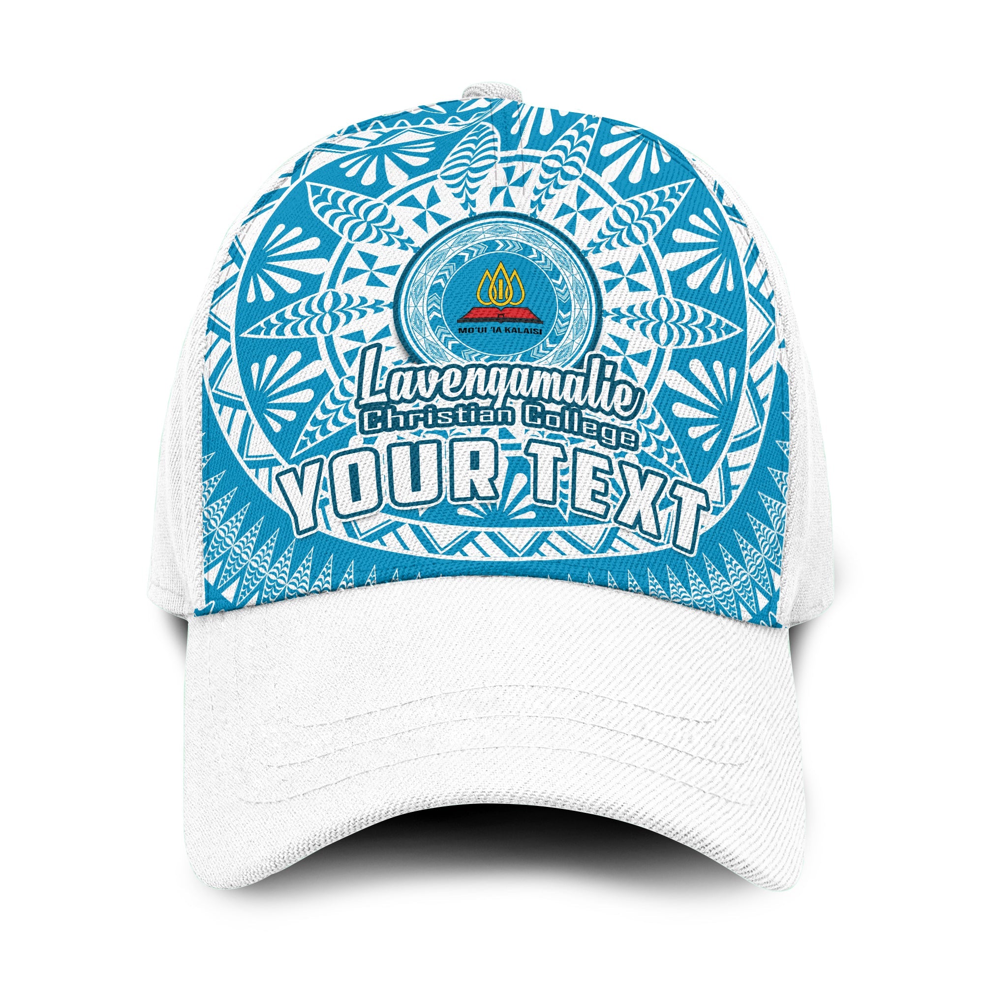 (Custom Personalised) Lavengamalie Tonga College Classic Cap Class Of Year Tongan Ngatu Pattern Ver.04 LT14 Classic Cap Universal Fit Blue - Polynesian Pride