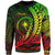 Chuuk Sweatshirt - Wings Style Reggae Color Unisex Black - Polynesian Pride