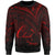 Chuuk State Sweatshirt - Cross Style Red Color Unisex Black - Polynesian Pride