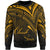 Chuuk State Sweatshirt - Cross Style Gold Color Unisex Black - Polynesian Pride