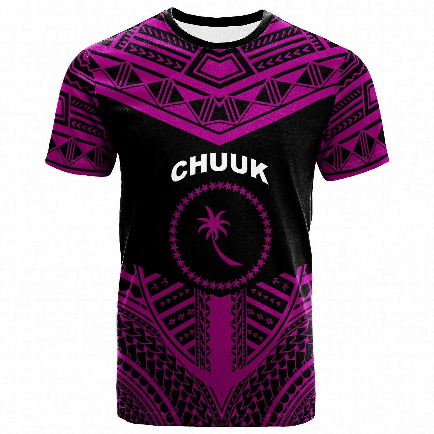 ChuukT Shirt Tribal Pattern Cool Style Purple Unisex Purple - Polynesian Pride