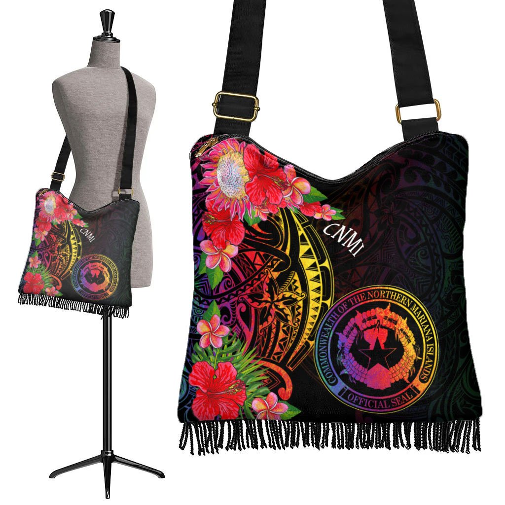 Northern Mariana Islands Boho Handbag - Tropical Hippie Style - Polynesian Pride