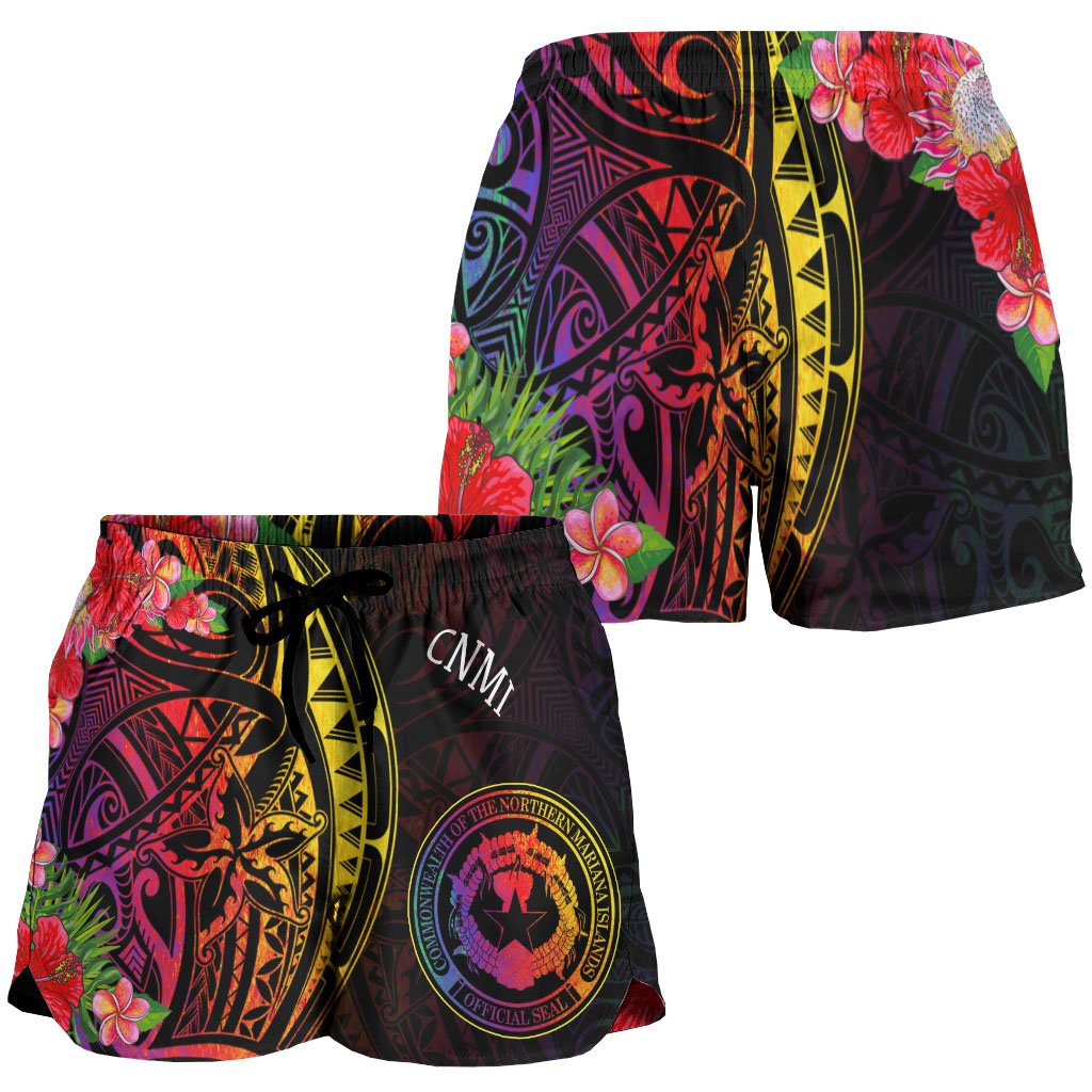 Northern Mariana Islands Women's Shorts - Tropical Hippie Style - Polynesian Pride