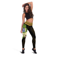 Northern Mariana Islands Leggings - Polynesian Gold Patterns Collection - Polynesian Pride