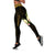 Northern Mariana Islands Leggings - Polynesian Gold Patterns Collection Black - Polynesian Pride