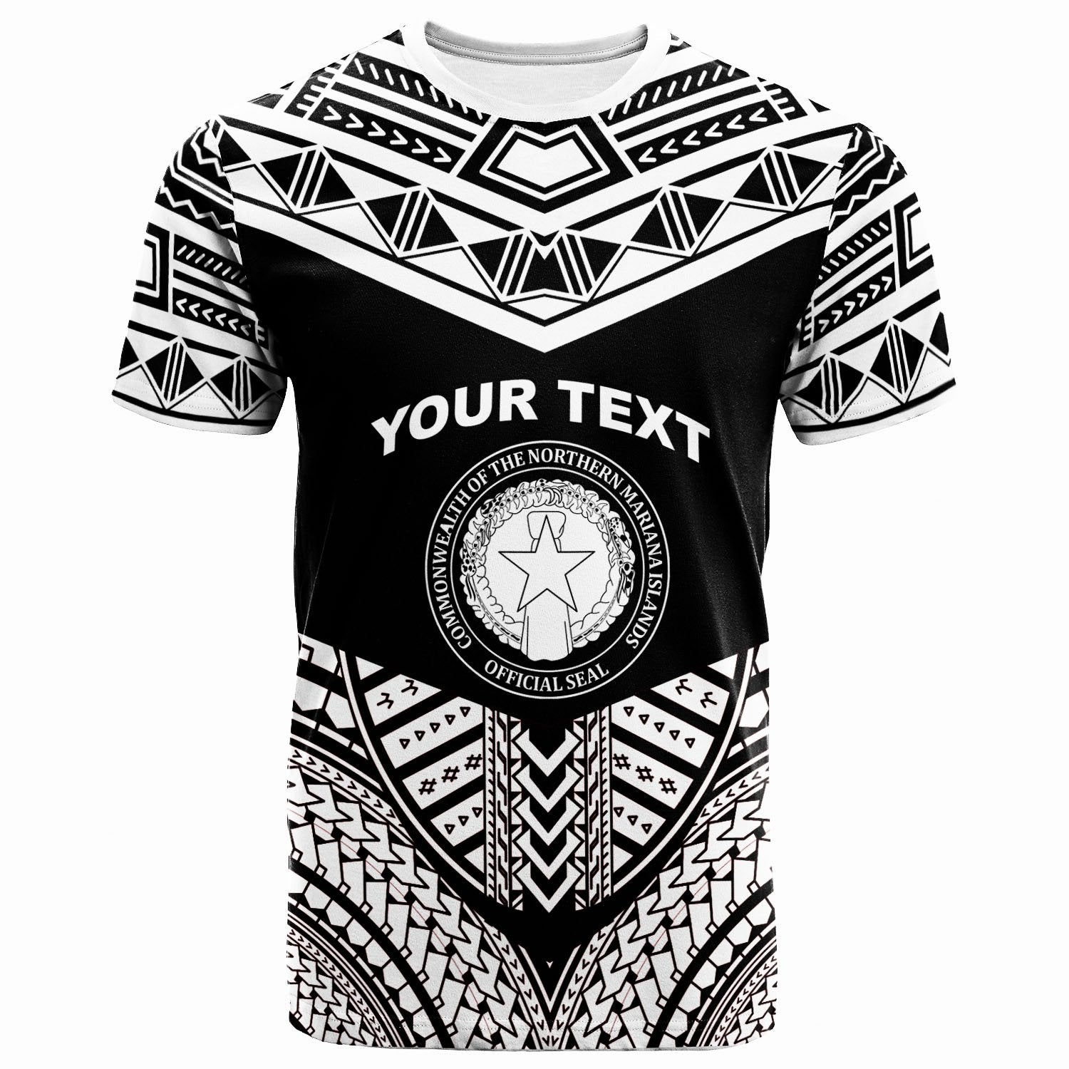 Northern Mariana Islands Custom T Shirt Tribal Pattern Cool Style White Color Unisex White - Polynesian Pride