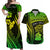 Custom Outfit For Couple Polynesian Valentine Couple Matching Dress and Hawaiian Shirt I LOVE YOU Hibiscus Style Green LT13 Green - Polynesian Pride