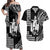 Custom King Kamehameha Matching Hawaiian Outfits For Couples with Polynesian Tribal Black LT13 Black - Polynesian Pride