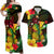 Custom Hawaii Matching Hawaiian Shirt and Dress Pineapple Mix Kakau Reggae Kanaka LT14 Reggae - Polynesian Pride