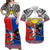 Philippines Matching Dress and Hawaiian Shirt Polynesian Filipino Pattern with Eagle LT14 White - Polynesian Pride