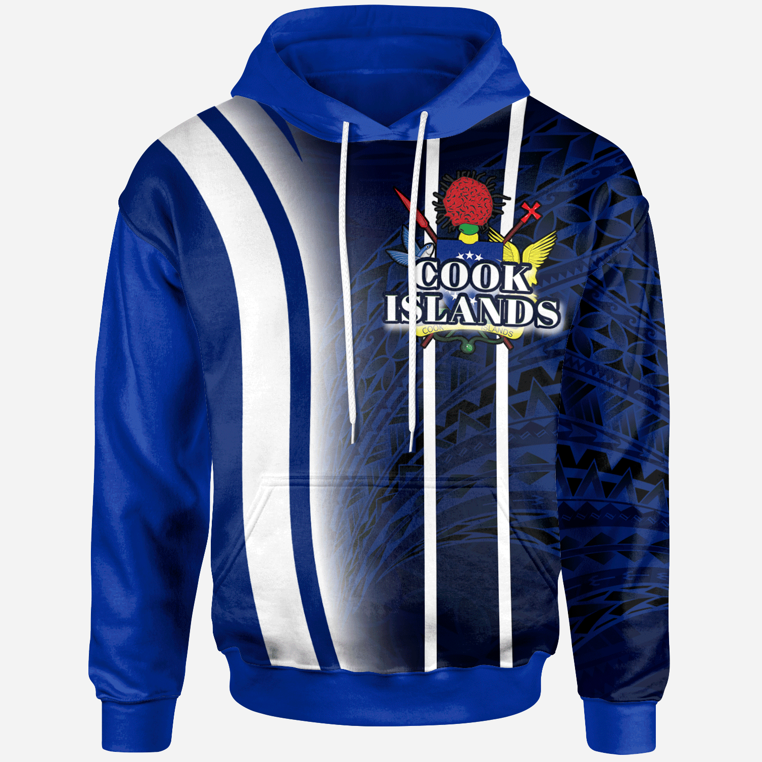 Cook Islands Hoodie Special style Unisex Blue - Polynesian Pride