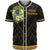 Cook Islands Baseball Shirt - Polynesian Gold Patterns Collection Unisex Black - Polynesian Pride