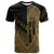 Cook Islands T Shirt Gold Color Symmetry Style Unisex Black - Polynesian Pride