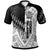 Cook Islands Polo Shirt Symmetry Style Unisex Black - Polynesian Pride