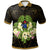 Cook Islands Polo Shirt Polynesian Gold Patterns Collection Unisex Black - Polynesian Pride