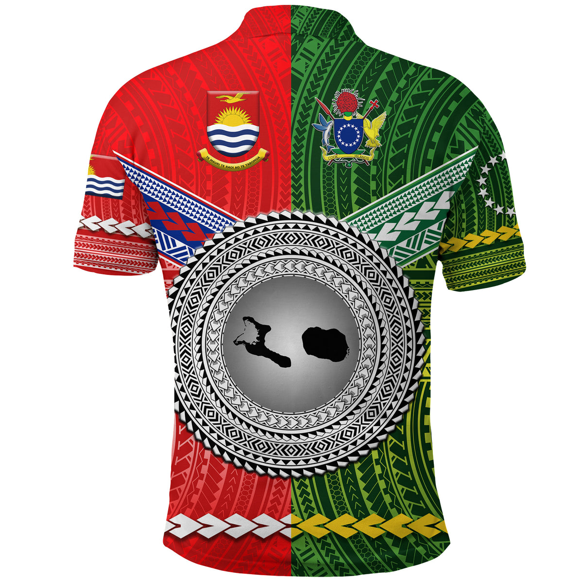 Kiribati Cook Islands Polo Shirt Together LT8 - Polynesian Pride