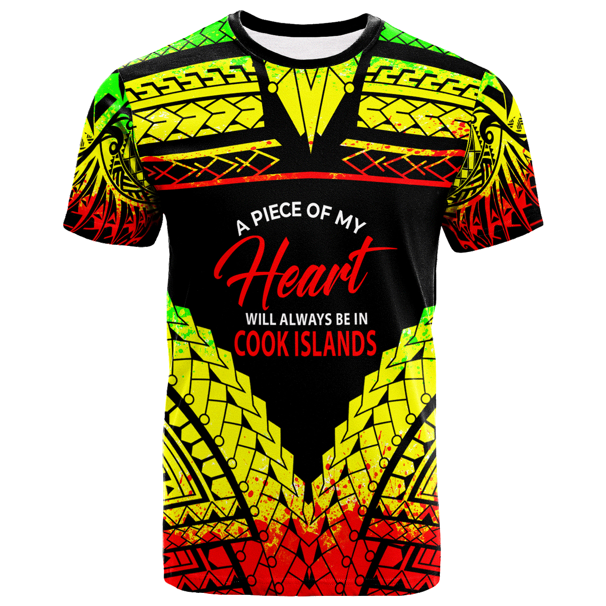 Cook Islands T Shirt A Piece of My Heart Unisex Art - Polynesian Pride