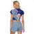 New Zealand Christmas Raglan Cropped T Shirt Hei Tiki Blue Pohutukawa Meri Kirihimete LT14 - Polynesian Pride