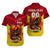 Custom Papua New Guinea Rugby Kumul Pride Matching Dress and Hawaiian Shirt LT2 - Polynesian Pride