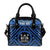 Fiji Personalised Shoulder Handbag - Fiji Seal With Polynesian Tattoo Style ( Blue) One Size Blue - Polynesian Pride