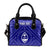 Guam Personalised Shoulder Handbag - Guam Seal With Polynesian Tattoo Style (Blue) - Polynesian Pride