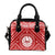 Tahiti Personalised Shouldr Handbag - Tahiti Seal In Polynesian Tattoo Style (Red) - Polynesian Pride