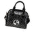 Tonga Personalised Shoulder Handbag - Tonga Seal With Polynesian Tattoo Style (Black) - Polynesian Pride