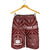 Samoa Personalised Men's Short - Samoa Seal In Polynesian Tattoo Style (Red) - Polynesian Pride